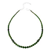 Jay King Sterling Silver Green Chrome Diopside Bead Necklace