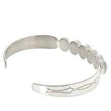 Jay King Sterling Silver Green Opal 6-Stone Cuff Bracelet