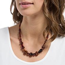 Jay King Sterling Silver Hessonite Necklace