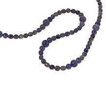 Jay King Sterling Silver Iolite Bead 36" Necklace