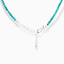 Jay King Sterling Silver Kingman Turquoise Beaded Necklace with Pen...