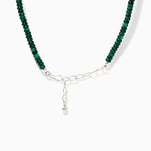 Jay King Sterling Silver Lapis & Malachite Beaded Necklace w/ Pendant