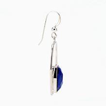 Jay King Sterling Silver Lapis Frame Earrings
