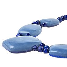 Jay King Sterling Silver Laps/Anhydrite Reversible Necklace