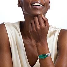 Jay King Sterling Silver Malachite Cuff Bracelet