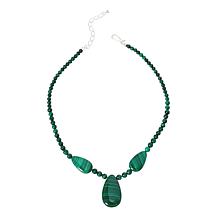 Jay King Sterling Silver Boulder Variscite Necklace 925 Sterling top Silver Necklace