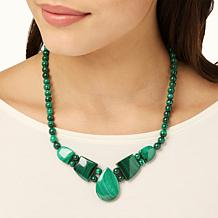 Jay King Sterling Silver Malachite Necklace