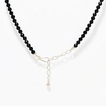 Jay King Sterling Silver Midnight Chalcedony 34" Beaded Necklace