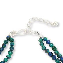 Jay King Sterling Silver Milpillas Azurite-Malachite Necklace