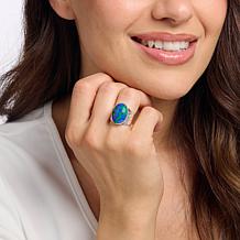 Jay King Sterling Silver Milpillas Azurite-Malachite Oval Ring
