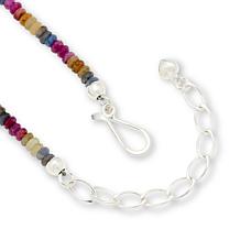 Jay King Sterling Silver Multi-Sapphire Tree of Life Pendant-Necklace