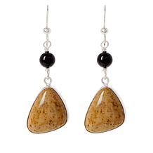 Jay King Sterling Silver Multicolor Lemur Quartzite Drop Earrings
