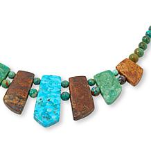 Jay King Sterling Silver Multicolor Multi-Turquoise 18" Necklace