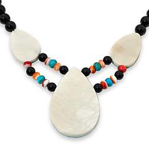 Jay King Sterling Silver Multicolor Multigemstone Inlay 18" Necklace