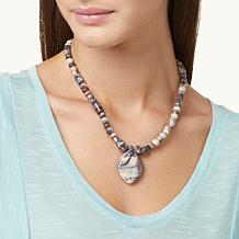 Jay King Sterling Silver Multicolor Porcelain Jasper Necklace