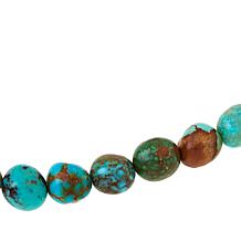Jay King Sterling Silver Multicolor Sonoran Turquoise Bead Necklace