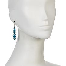 Jay King Sterling Silver Neon Apatite Drop Earrings