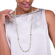 Jay King Sterling Silver Prehnite Bead 36" Necklace