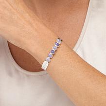 Jay King Sterling Silver Purple Opal Cuff Bracelet