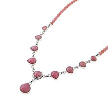 Jay King Sterling Silver Rhodochrosite 18" Necklace