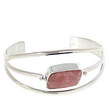 Jay King Sterling Silver Rhodochrosite & Lapis Reversible Flip Cuff