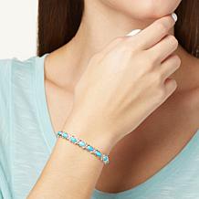 Jay King Sterling Silver Royal Blue Turquoise Station Bracelet