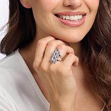 Jay King Sterling Silver Tanzanite Multi-Stone Ring