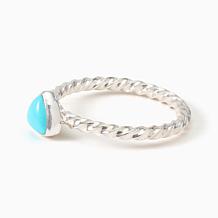 Jay King Sterling Silver Turquoise Stackable 3-Piece Ring Set
