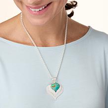 Jay King Sterling Silver Tyrone Turquoise Pendant with Chain