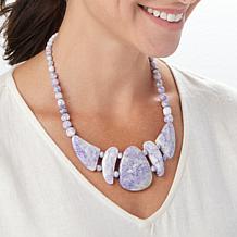 Jay King Sterling Silver Violet Stone Necklace