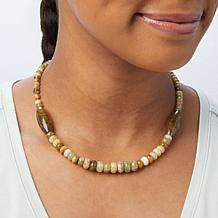 Jay King Sterling Silver Yellow Opal Bead Necklace