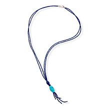 Jay King Turquoise and Lapis 2-Strand Reversible Beaded Necklace 