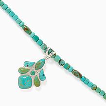 Jay King Turquoise Chilean Pendant Necklace, Sterling Silver