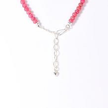 Jay King Turquoise Peruvian Turquoise & Baroque Rose Rhodonite Pend...