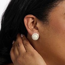Jay King White Mabé Pearl Stud Earrings