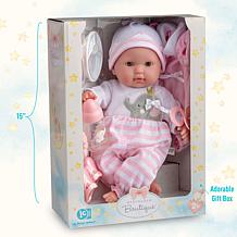 JC Toys Berenguer Boutique 15" Soft Body Caucasian Baby Doll Gift Set