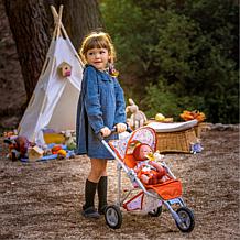 JC Toys Berenguer Boutique Nature Jogger for Baby Dolls in Red