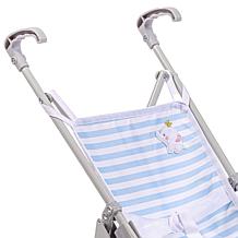 JC Toys Berenguer Boutique Single Umbrella Baby Doll Stroller in Blue