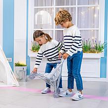 JC Toys Berenguer Boutique Twin Umbrella Baby Doll Stroller in Gray