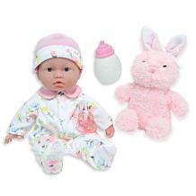 JC Toys La Baby 11" Soft Body Baby Doll Travel Case Gift Set