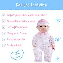 JC Toys La Baby 16" Asian Soft Body Baby Doll