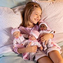 JC Toys La Baby Doll with Purple Onesie