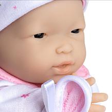 JC Toys La Baby Doll with White and Pink Flower Outfit