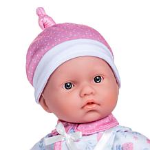 JC Toys La Baby Doll with White and Pink Outfit