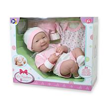 JC Toys La Newborn Nursery 14" Smiling Life-Like Baby Doll Gift Set