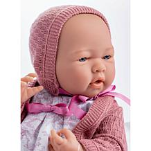 JC Toys La Newborn ROYAL Collection 15in Real Girl Baby Doll -Pink Set