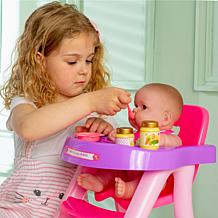 JC Toys Lots to Love Babies 14" Baby Doll and High Chair Gift Set
