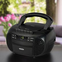 JENSEN Portable Stereo Bluetooth CD Cassette Recorder with AM/FM Radio