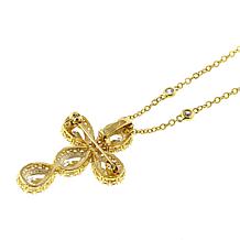 Joan Boyce Bobbette's "Never Alone" 8.64ctw CZ Cross Pin/Pendant