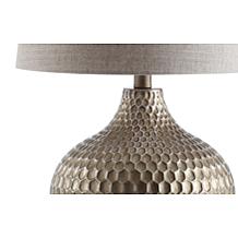 JONATHAN Y Antique Brown Bates 22" Honeycomb LED Table Lamp